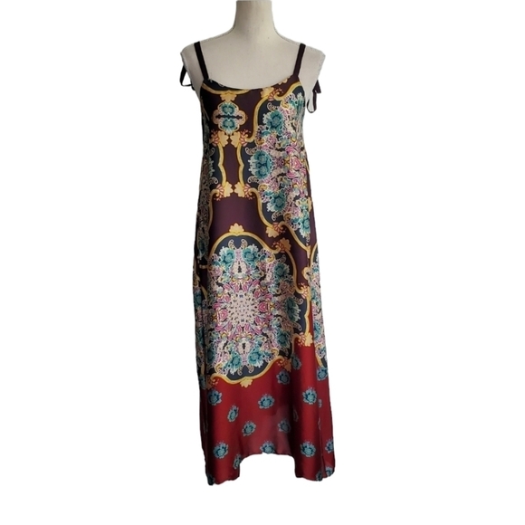 Zara Handkerchief Slip Midi Dress - Picture 2 of 8